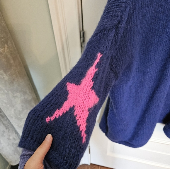 Carla Giannini Star Cardigan Sweater Mohair and Wool - one size - Picture 4 of 16